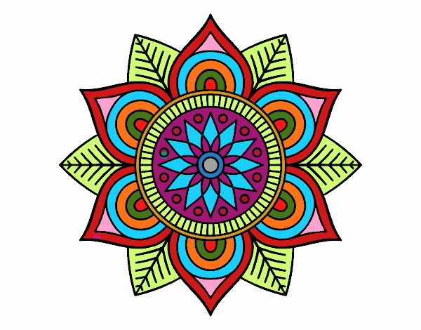 Mandala flor estelar