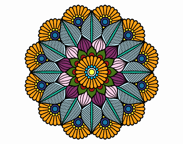 Mandala jardín vegetal