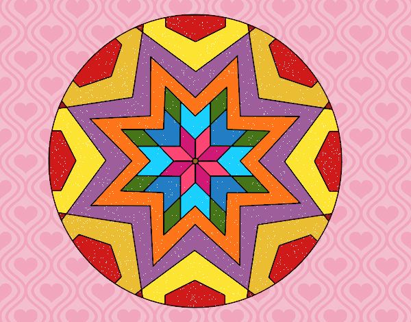 Mandala mosaico estrella