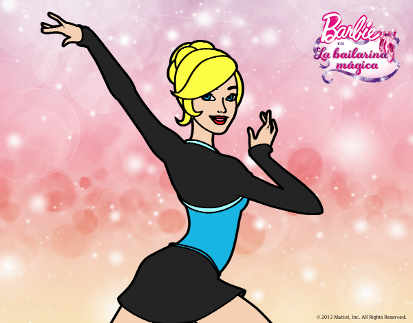 Barbie en postura de ballet