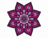 Mandala de flor sencilla