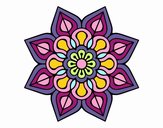 Mandala de flor sencilla