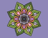 Mandala de flor sencilla