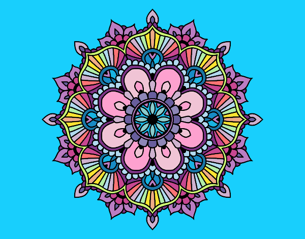 Mandala destello floral