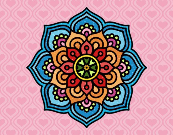 Mandala flor de la concentración