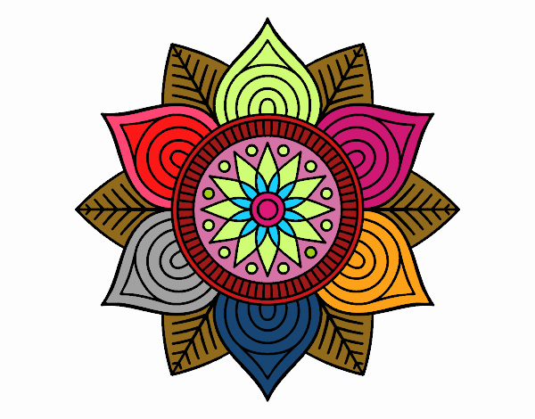 Mandala flor estelar