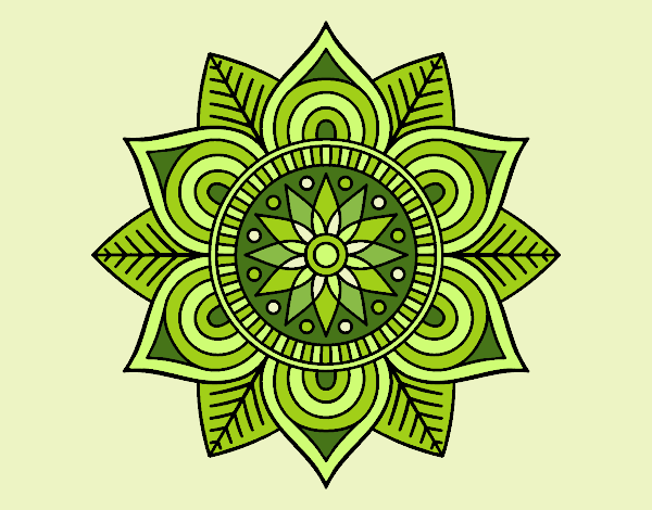 Mandala flor estelar