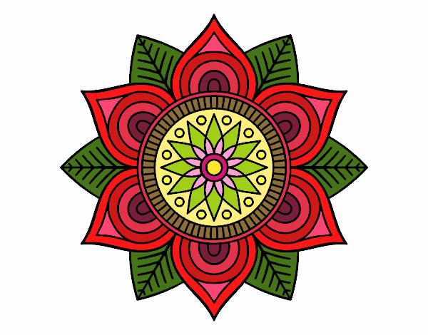 Mandala flor estelar