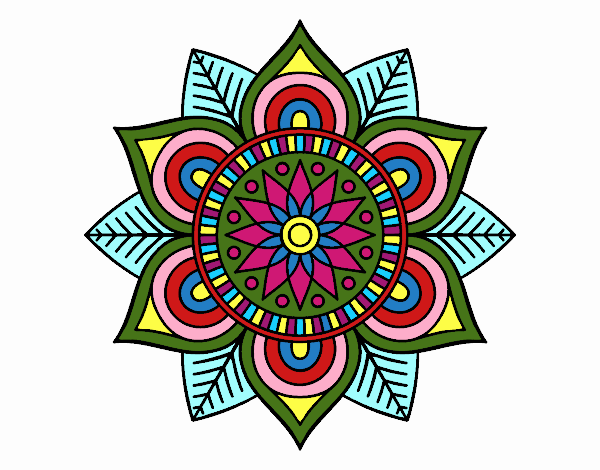 Mandala flor estelar