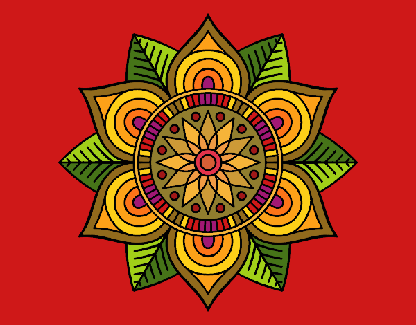 Mandala flor estelar