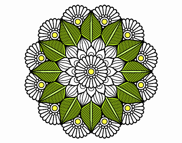 Mandala jardín vegetal