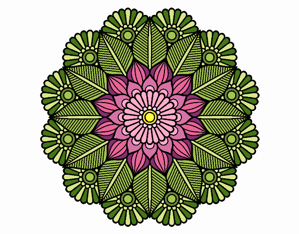 Mandala jardín vegetal