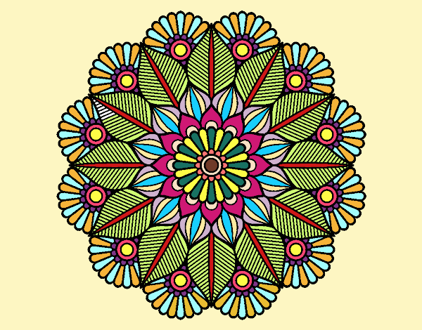 Mandala jardín vegetal