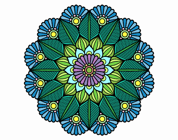 Mandala jardín vegetal