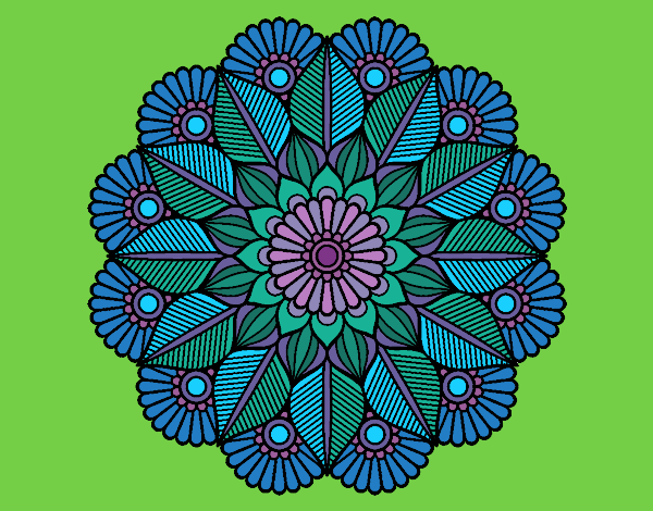 Mandala jardín vegetal