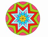 Mandala mosaico estrella