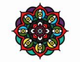 Mandala ojos abiertos