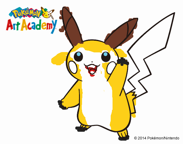 Pikachu saludando