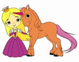 Princesa y unicornio