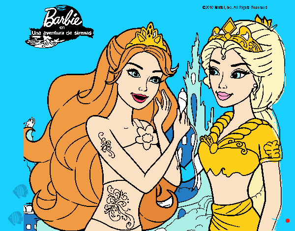 Barbie se despiede de la reina sirena