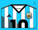 Camiseta del mundial de fútbol 2014 de Argentina