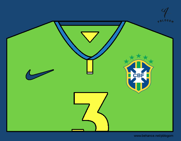 Camiseta del mundial de fútbol 2014 de Brasil