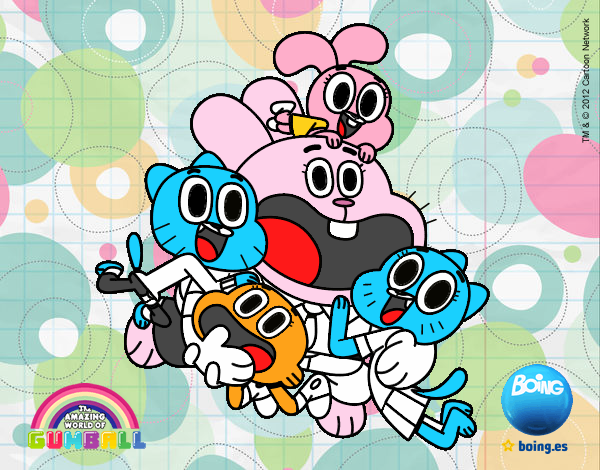 Gumball y amigos contentos