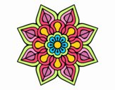 Mandala de flor sencilla