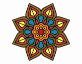 Mandala de flor sencilla