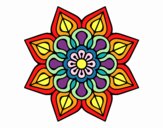 Mandala de flor sencilla