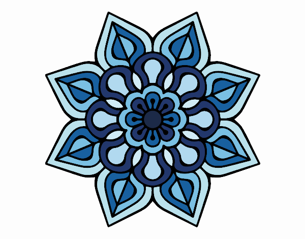 Mandala de flor sencilla