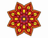 Mandala de flor sencilla