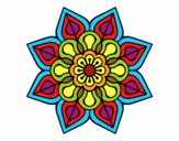 Mandala de flor sencilla