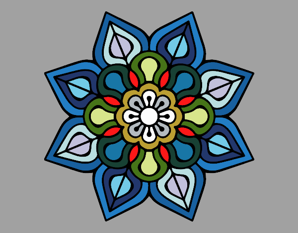 Mandala de flor sencilla