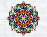 Mandala estrella decorada