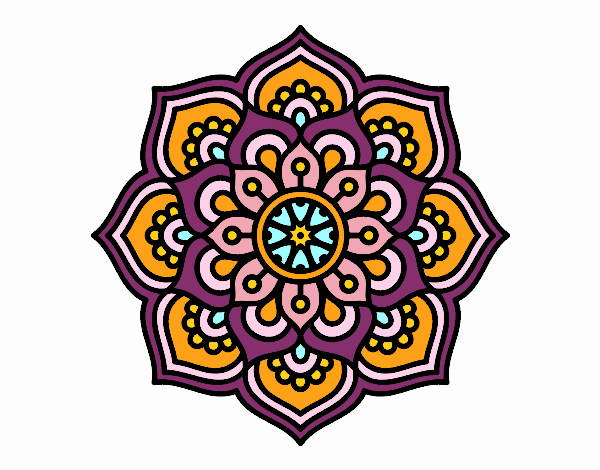 Mandala flor de la concentración