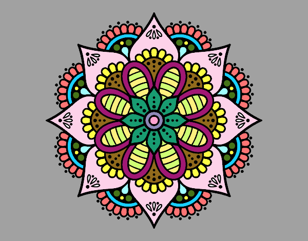 Mandala flor de primavera