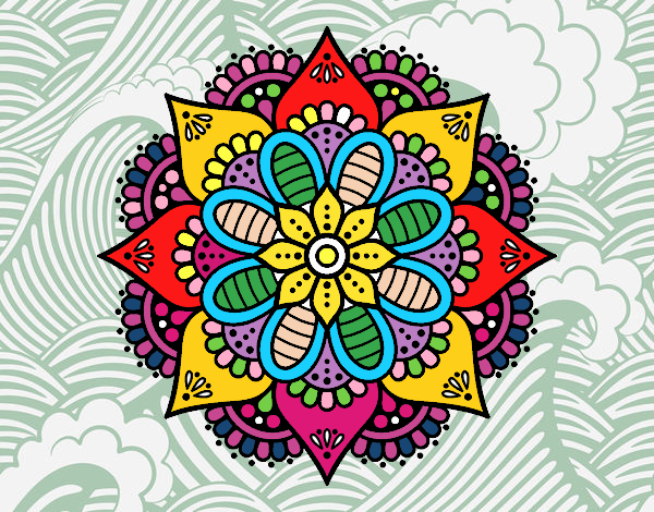 Mandala flor de primavera