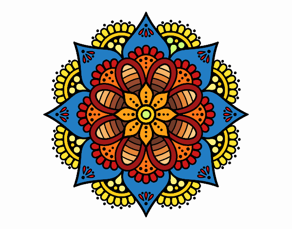 Mandala flor de primavera