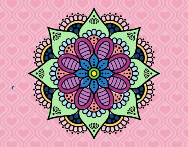 Mandala flor de primavera