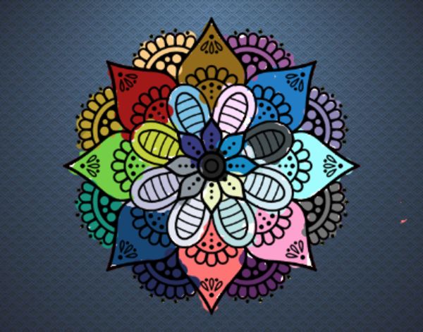 Mandala flor de primavera