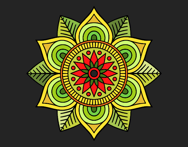 Mandala flor estelar