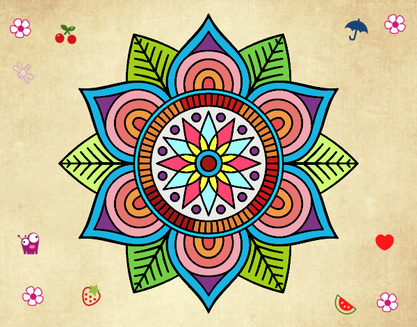 Mandala flor estelar