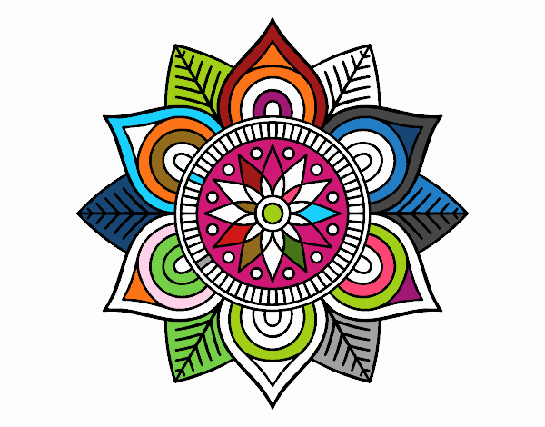 Mandala flor estelar