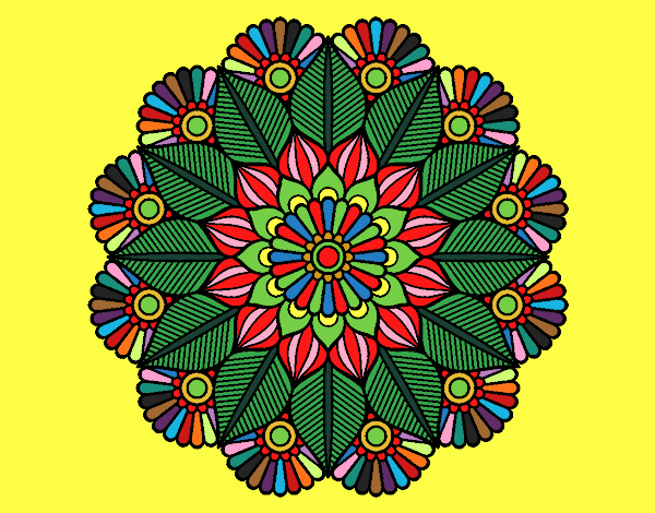 Mandala jardín vegetal