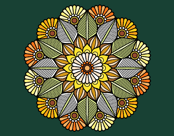 Mandala jardín vegetal