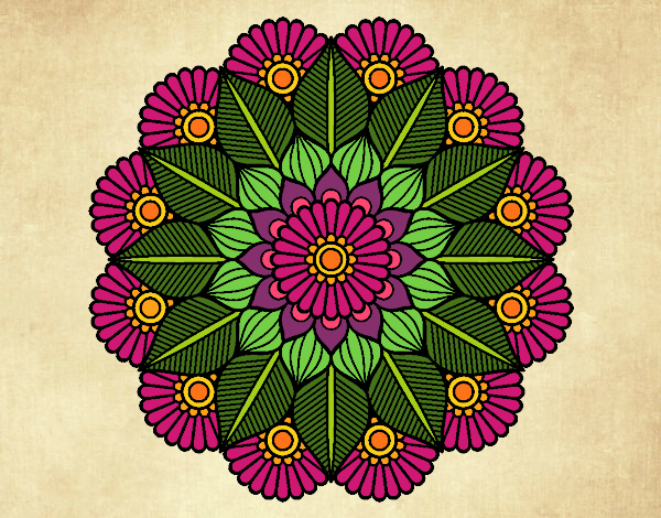 Mandala jardín vegetal