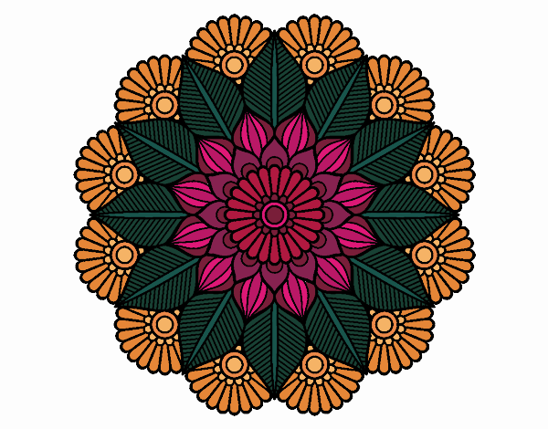 Mandala jardín vegetal