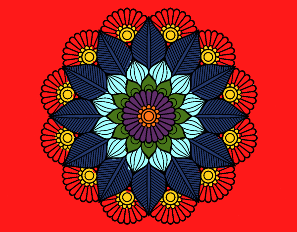 Mandala jardín vegetal