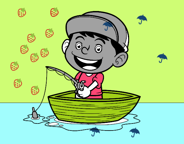 Niño pescando